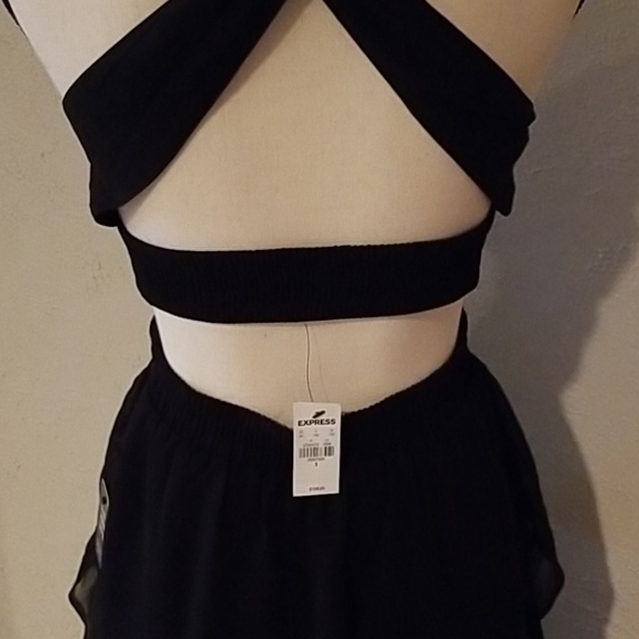 *NEW* with tags Black long layered strappy dress - Picture 11 of 11